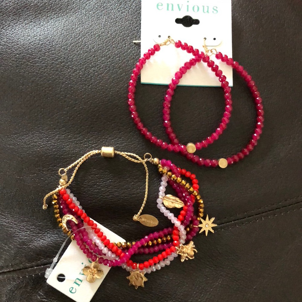 Envious bracelet/ earrings